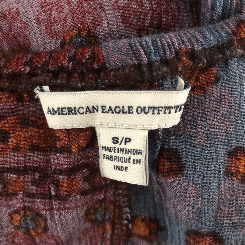 American Eagle Purple Patchwork Boho Maxi Dress B… - image 4
